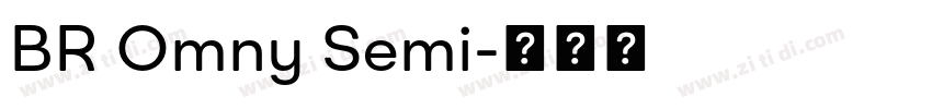 BR Omny Semi字体转换